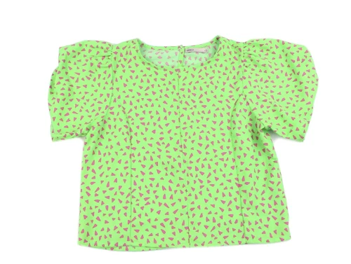 Kids ONLY summer green/w. sugar plum geo hearts printet top