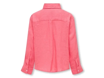 Kids ONLY coral paradise linen blend skjorteKids ONLY coral paradise linen blend skjorte