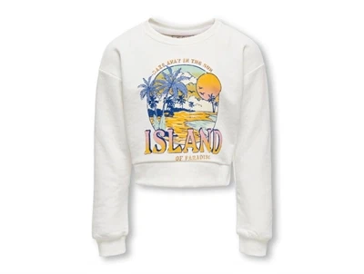 Kids ONLY cloud dancer/island sweatshirt