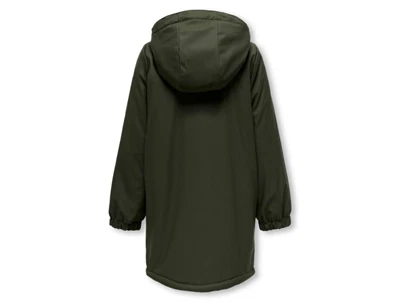 Kids ONLY rosin/black sherpa foret regnfrakke