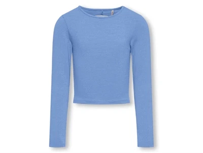 Kids ONLY grapemist back cut out short glitter top