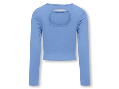 Kids ONLY grapemist back cut out short glitter top