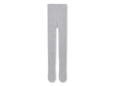 Kids ONLY ligt grey melange/silver glitter strømpebukser