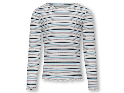 Kids ONLY cloud dancer/blue grotto stribet top