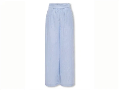 Kids Only Smilla stripe bukser set forfra i lys blå nuance