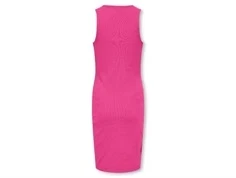 kids only midikjole i ensfarvet fuchsia, set bagfra