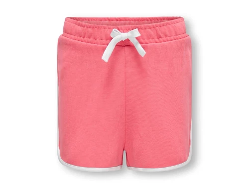 Kids ONLY coral paradise/piping bright white sweatshorts