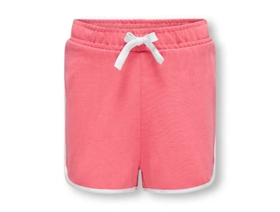 Kids ONLY coral paradise/piping bright white sweatshorts