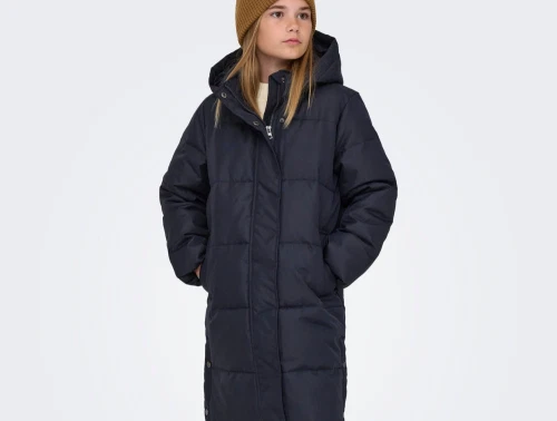 Kids ONLY puffer vinterfrakke night sky med hætte