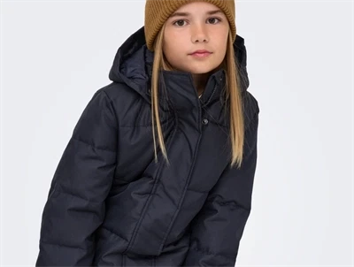 Kids ONLY puffer vinterfrakke night sky med hætte