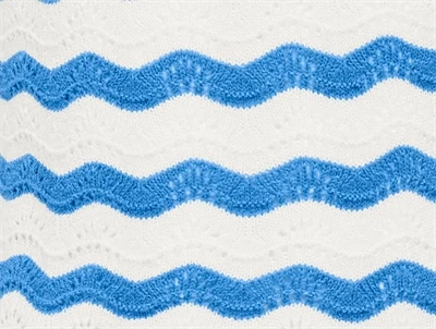 Kids ONLY cloud dancer/azure blue stribet strik