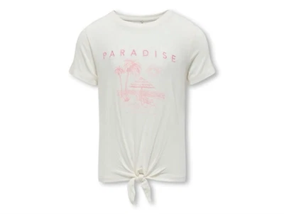 Kids ONLY cloud dancer/paradise knot top