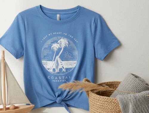 Kids ONLY azure blue/coastal knot top