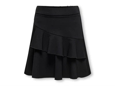 Kids ONLY black ruffle nederdel