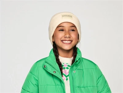 Kids ONLY cloud dancer rib beanie hue