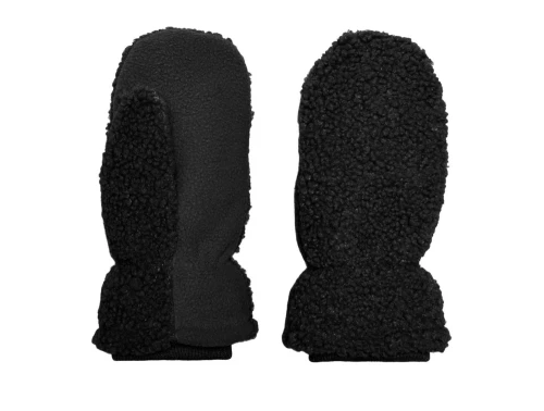 KIDS ONLY vanter i sort teddy med blød struktur