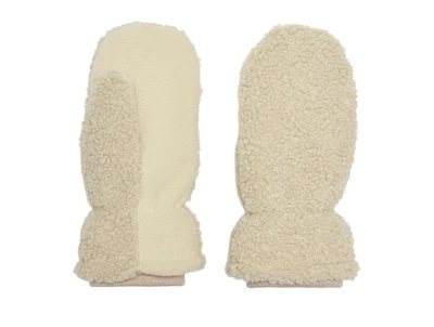 KIDS ONLY vanter i beige teddy med blød struktur