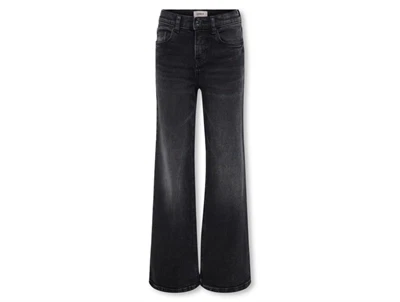 Kids ONLY wide leg jeans i washed black forfra
