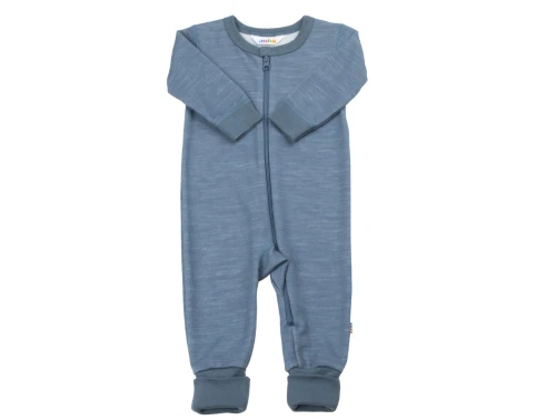 Joha blå heldragt med 2-i-1 fod