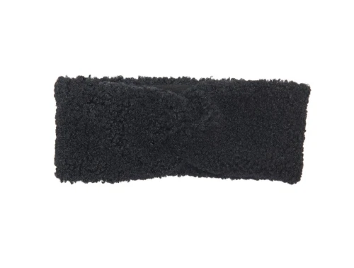 KIDS ONLY pandebånd i sort teddy med sløjfedetalje foran