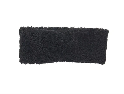 KIDS ONLY pandebånd i sort teddy med sløjfedetalje foran