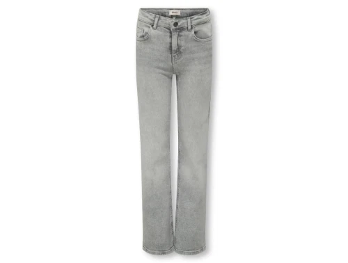Kids ONLY jeans i medium grey denim forfra