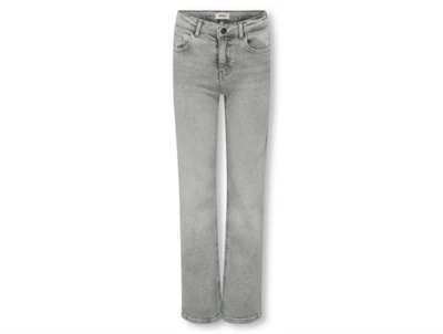 Kids ONLY jeans i medium grey denim forfra