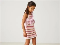 Kids ONLY strikkjole ecru med striber