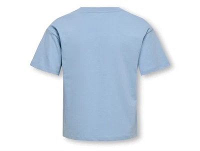 Kids Only t-shirt soft chambray med hjerte broderi