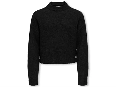 KIDS ONLY striktrøje sort med høj hals