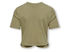 bagside af grøn t-shirt fra kids only med almindelig pasform og rund hals