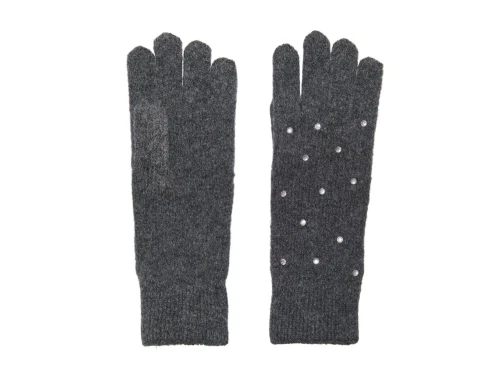 KIDS ONLY handsker i mørkegrå meleret med similisten foran