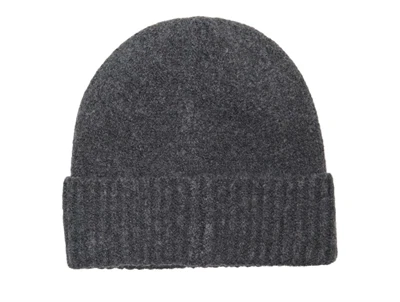 KIDS ONLY beanie i mørkegrå meleret med similisten bagpå