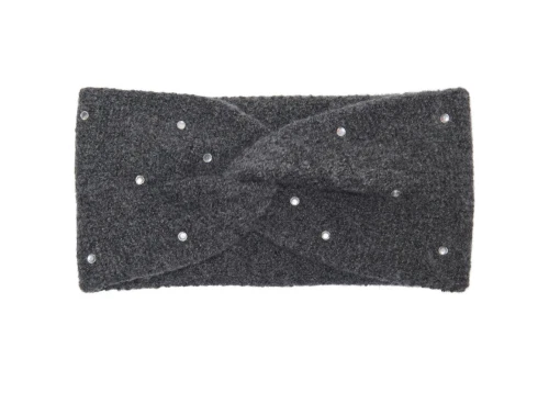 KIDS ONLY pandebånd i mørkegrå meleret med similisten foran