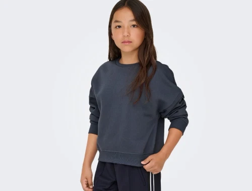 Kids ONLY sweatshirt i ombre blue på model