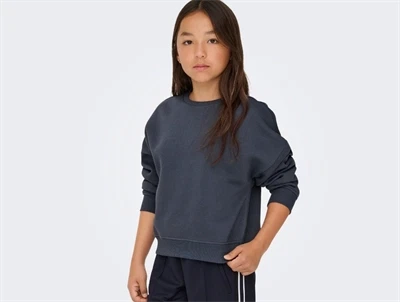 Kids ONLY sweatshirt i ombre blue på model