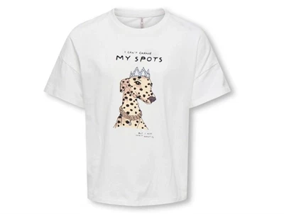 Kids Only t-shirt cloud dancer med dalmatiner print