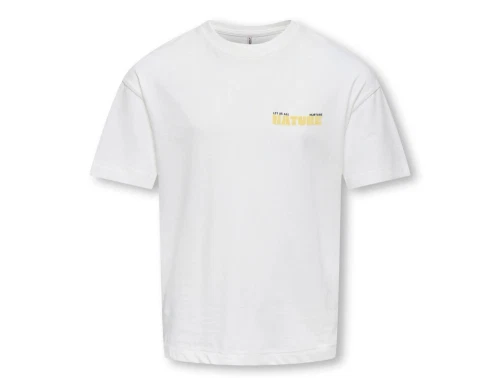 Kids Only t-shirt cloud dancer med nature print