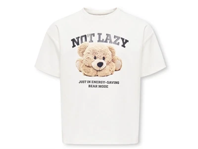 Kids Only t-shirt cloud dancer med bamseprint