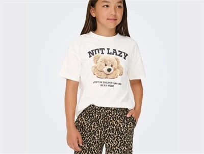 Kids Only t-shirt cloud dancer med bamseprint