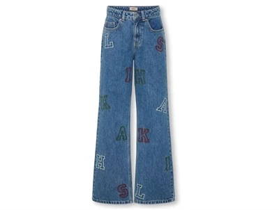 Kids Only jeans medium blue denim med bogstavprint