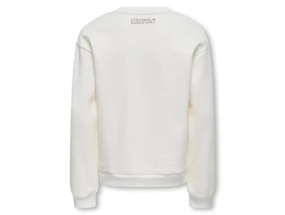 Kids Only sweatshirt egret sthlm med frontprint