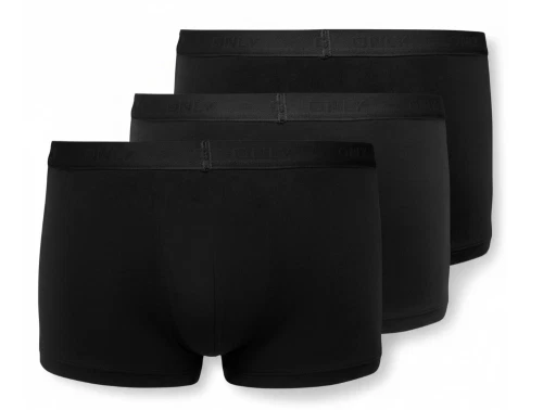 Kids ONLY hipsters sorte med logoelastik (3-pak)