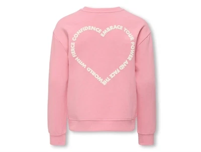 Kids Only sweatshirt sea pink fierce med hjerteprint