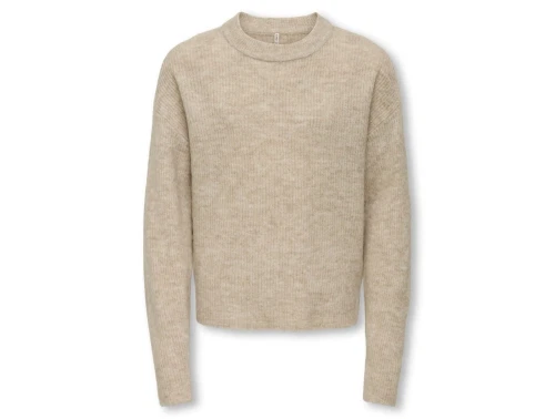 KIDS ONLY striktrøje pumice stone melange til piger