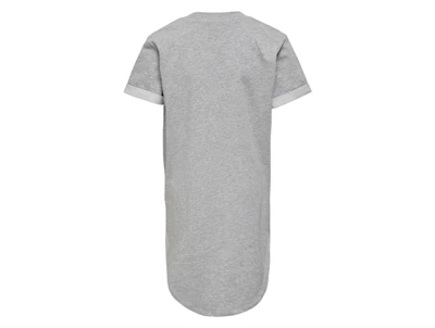 Kids ONLY kjole lysegrå melange set bagfra med rund hals