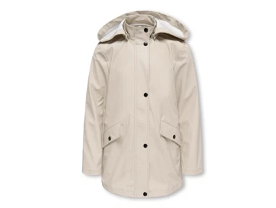 Kids Only regnjakke silver lining set forfra med trykknapper