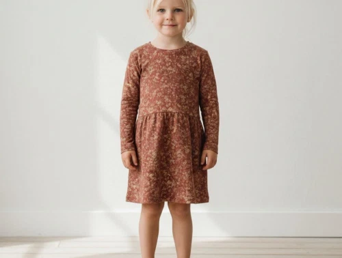 Wheat kjole Odile apple butter flowers