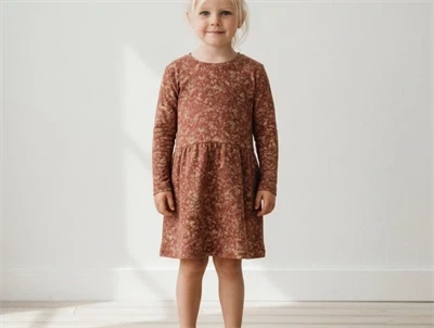 Wheat kjole Odile apple butter flowers