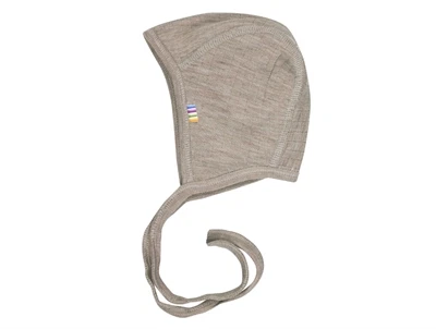 Joha babyhjelm sesame melange med dobbelt lag uld